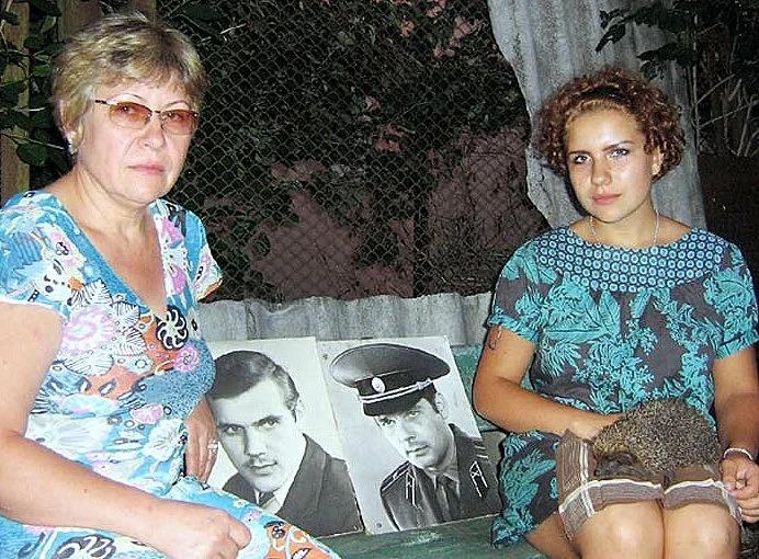 вторая жена Людмила и дочь Александра
